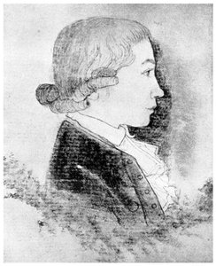 Friedrich Hölderlin, poeta tedesco, XIX secolo da Unbekannt