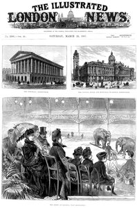 Prima pagina di The Illustrated London News, 1887 da Unbekannt