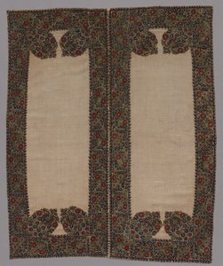 Fronte e retro di una fodera per cuscino, 1700s da Unbekannt