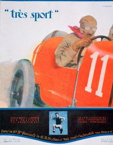 Illustrazione di copertina della rivista Tres Sport, luglio 1922 da Unbekannt