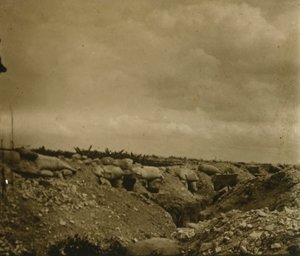 Prima linea, Jonchery, nord della Francia, c1914-c1918 da Unbekannt