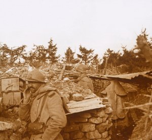 Prima linea, Verdun, Francia settentrionale, 1916 da Unbekannt