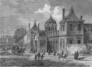 Facciata della Montagu House, Great Russell Street, Bloomsbury, Londra, 1830-1878 da Unbekannt