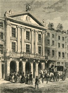 Fronte del vecchio teatro Drury Lane