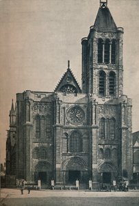 Facciata della chiesa abbaziale di Saint Denis, luogo di sepoltura dei re francesi, c1906, 1907