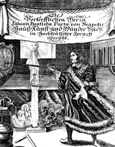 Frontespizio di Magia Naturalis di Johannes Baptista della Porta, 1715 da Unbekannt