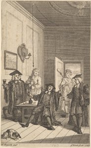Frontespizio di The Humours of Oxford, aprile 1730 da Unbekannt