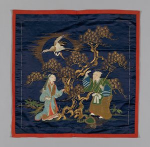 Fukusa Copertura Regalo, Giappone, tardo periodo Edo 1789-1868 periodo Meiji 1868-1912, fine XIX secolo