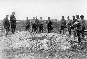 Funerale sul Fronte Occidentale, Prima Guerra Mondiale, 1916, c1920 da Unbekannt