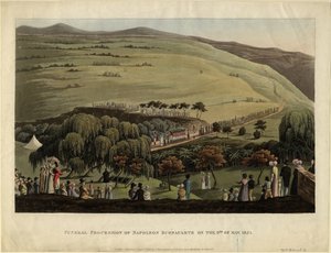 Processione funebre di Napoleone Bonaparte il 9 maggio 1821, 1828 da Unbekannt