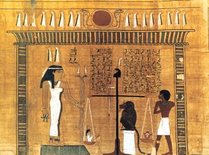 Papiro funerario, Antico Egizio, XVIII dinastia, 1550-1293 a.C. da Unbekannt