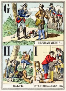 G H I : Gendarmeria, Sosta, Inventario del carniere - L