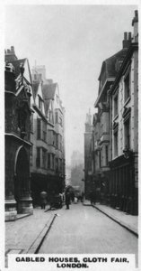 Case a due spioventi, Cloth Fair, Londra da Unbekannt