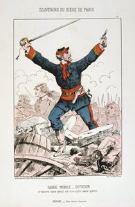 Garde Mobile - Ufficiale, Assedio di Parigi, 1870-1871