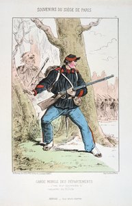 Garde Mobile dei Dipartimenti, Assedio di Parigi, 1870-1871 da Unbekannt