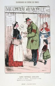 Garde Nationale Auxiliaire, Assedio di Parigi, Guerra Franco-Prussiana, 1870-1871 da Unbekannt