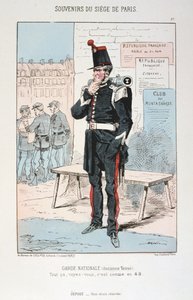 Garde Nationale antica tenuta, Assedio di Parigi, Guerra franco-prussiana da Unbekannt