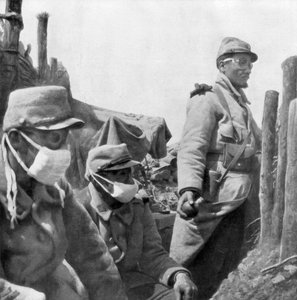 Protezione dai gas, Francia, Prima Guerra Mondiale, 1915 da Unbekannt