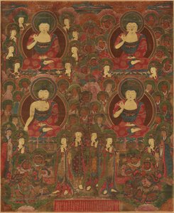 Riunione di quattro Buddha da Unbekannt