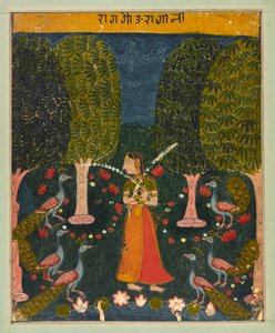 Gauri Ragini, foglio da un Ragamala da Unbekannt