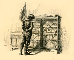 Guardando le sue copertine attraverso le porte a grata dell