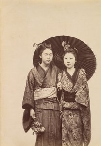 [Ragazze geisha], ca. 1880