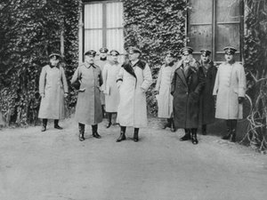 Generale Alexander von Kluck e altri ufficiali, Prima Guerra Mondiale, 1915 da Unbekannt