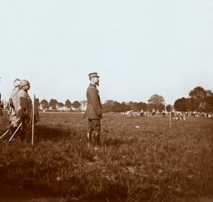 Generale Henri Gouraud, Chalons, Marna, Francia settentrionale, c1914-c1918