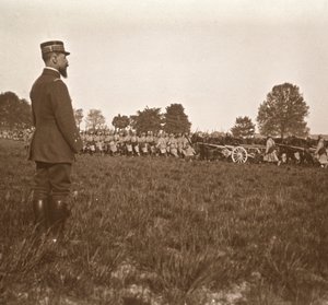 Generale Henri Gouraud, Champagne, Francia settentrionale, c1914-c1918
