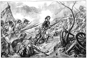 Il generale Joubert alla battaglia di Rivoli, 14 gennaio 1797, 1882-1884 da Unbekannt