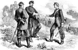 Il generale McClellan alla battaglia di Antietam, Guerra Civile Americana, 1862 c1880 da Unbekannt
