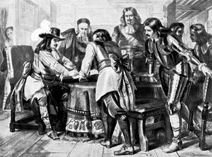 Il generale Monck dichiara per un Parlamento libero, 1660 c1905 da Unbekannt