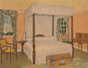 Camera da letto del generale Washington da Unbekannt