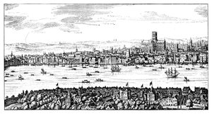 Vista generale di Londra, 1666, 1909 da Unbekannt