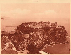 Veduta generale del Principato di Monaco, 1930