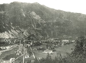 Veduta generale della città di Interlaken, Svizzera, 1895 da Unbekannt