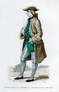 Gentiluomo in costume da caccia, XVIII secolo 1882-1884 da Unbekannt