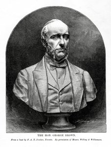 George Brown, giornalista e politico canadese di origine scozzese, XIX secolo da Unbekannt