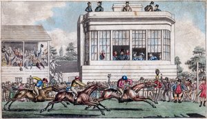 Giorgio IV e il Duca di York, La tribuna reale, Ascot, inizi XIX secolo da Unbekannt