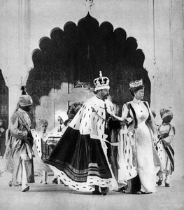 Giorgio V e la Regina Maria a Delhi, India da Unbekannt