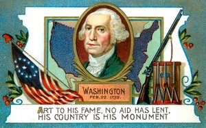 George Washington 1732-1799, presidente americano, XVIII secolo da Unbekannt