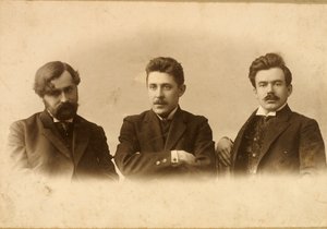 Georgy Chulkov, Vasili Milioti e Genrich Tasteven, scrittori russi, 1900s