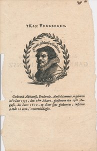 Gerbrand Adriaensz. Bredero 1585-1618 da Unbekannt