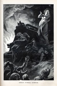 Sacrificio funebre tedesco, 1882 da Unbekannt