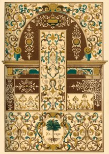 Soffitto e pittura murale rinascimentale tedesca, 1898 da Unbekannt