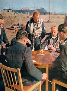 Aviatori tedeschi fuori servizio, Francia, 1943