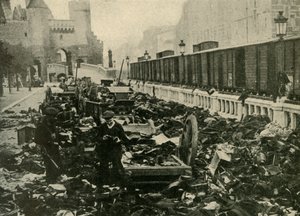 Marinai tedeschi ad Anversa, Belgio, Prima Guerra Mondiale, 1914