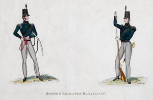 Soldati tedeschi del periodo di Waterloo, 19° secolo da Unbekannt