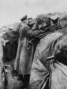 Soldati tedeschi in una trincea, Prima Guerra Mondiale da Unbekannt