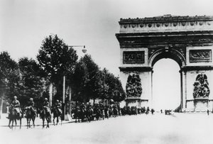 Soldati tedeschi che marciano attraverso Parigi, 14 giugno 1940 da Unbekannt